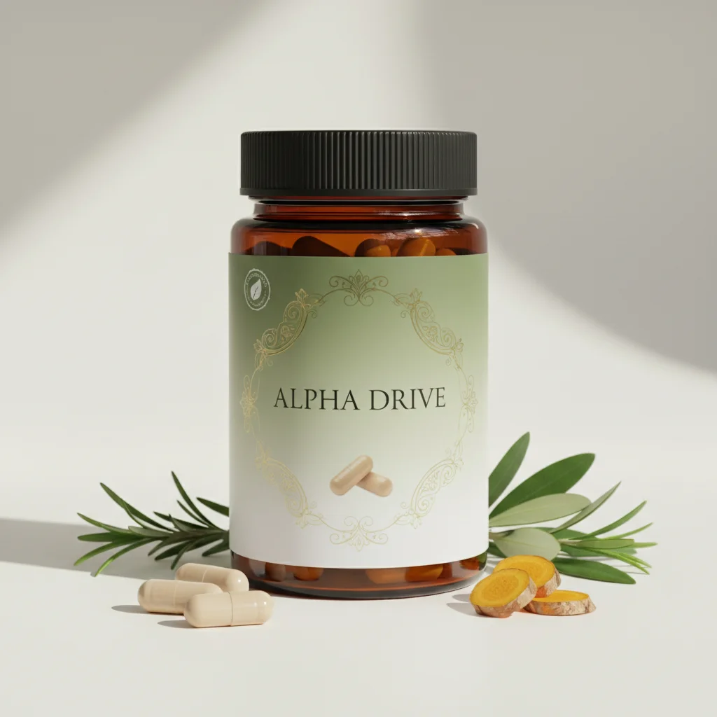 Alpha Drive prostaatsupplement voor mannen boven de 50 - witte ronde pot